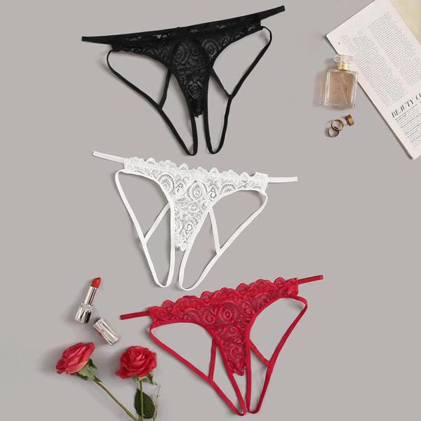 women's panties 3pcs low-rise exotic lingerie lace crotchless thongs g-pants g-string underwear sexowna bielizna damska 03*, Black;pink
women's panties 3pcs low-rise exotic lingerie lace crotchless thongs g-pants g-string underwear sexowna bielizna damska 03*, Black;pink