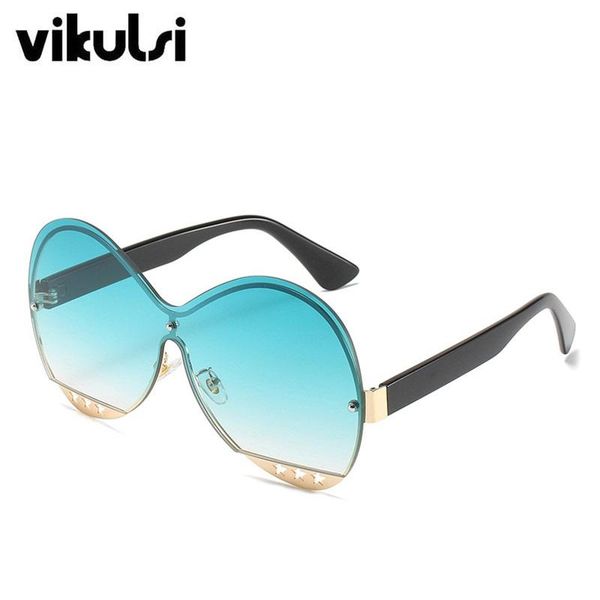 fashion sunglasses oversized round for women rimless one piece pilot shades sun glasses men female oculos famous design uv400, White;black
fashion sunglasses oversized round for women rimless one piece pilot shades sun glasses men female oculos famous design uv400, White;black