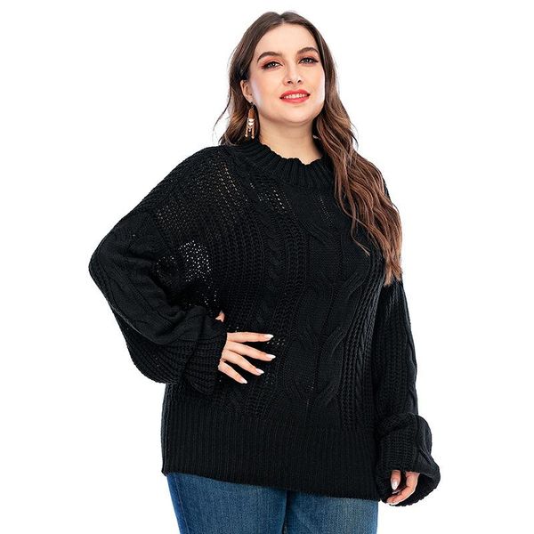 donsignet women's sweater fashion spring round neck pullover solid color loose large size knitted long sleeves woman sweaters, White;black
donsignet women's sweater fashion spring round neck pullover solid color loose large size knitted long sleeves woman sweaters, White;black
