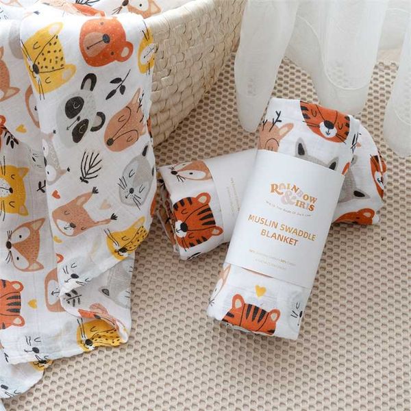 rainbow&iris bamboo cotton muslin swaddle super soft and breathable born wrap 120x120cm 211025
rainbow&iris bamboo cotton muslin swaddle super soft and breathable born wrap 120x120cm 211025