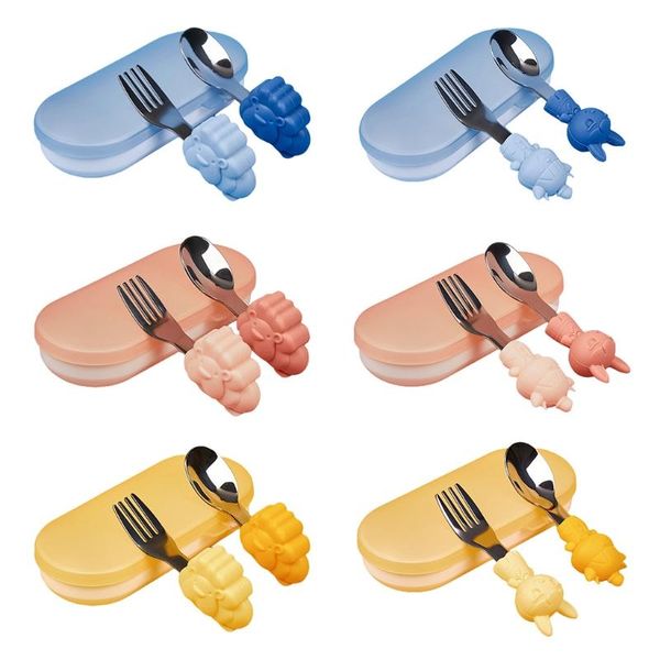 cups, dishes & utensils cartoon animal kids fork spoon set stainless steel cutlery baby feeding supplies
cups, dishes & utensils cartoon animal kids fork spoon set stainless steel cutlery baby feeding supplies
