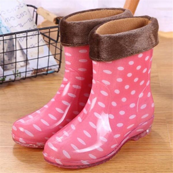 boots autumn winter women plush warm rain waterproof shoes female polka dot rubber girl booties botas mujer, Black
boots autumn winter women plush warm rain waterproof shoes female polka dot rubber girl booties botas mujer, Black
