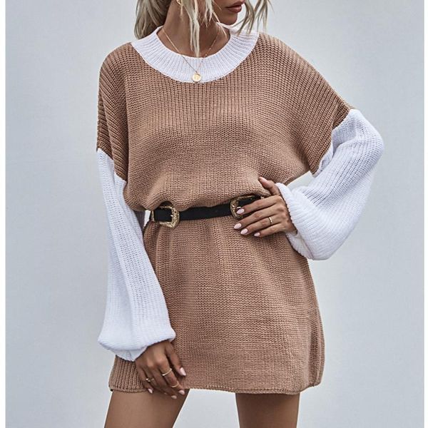 women's sweaters women midi stitching pullover knitted sweater for female chic long lantern sleeve loose warm winter clothing streetwea, White;black
women's sweaters women midi stitching pullover knitted sweater for female chic long lantern sleeve loose warm winter clothing streetwea, White;black