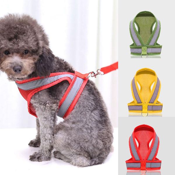 dog collars & leashes reflective mesh traction rope v-shaped chest back buckle breathable leash pet walking safe accessories
dog collars & leashes reflective mesh traction rope v-shaped chest back buckle breathable leash pet walking safe accessories