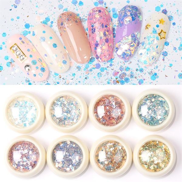 nail glitter 8pcs art decorations mermaid flakes 3d irregular sequin ab aurora sparkly hexagon paillette spangle polish manicure, Silver;gold
nail glitter 8pcs art decorations mermaid flakes 3d irregular sequin ab aurora sparkly hexagon paillette spangle polish manicure, Silver;gold