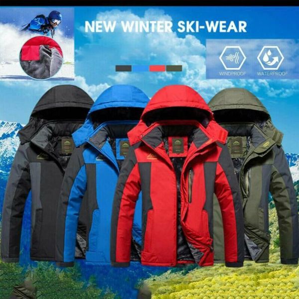 men's jackets mens winter jacket hooded coat outdoor ski snow hiking warm hoodies overcoats, Black;brown
men's jackets mens winter jacket hooded coat outdoor ski snow hiking warm hoodies overcoats, Black;brown