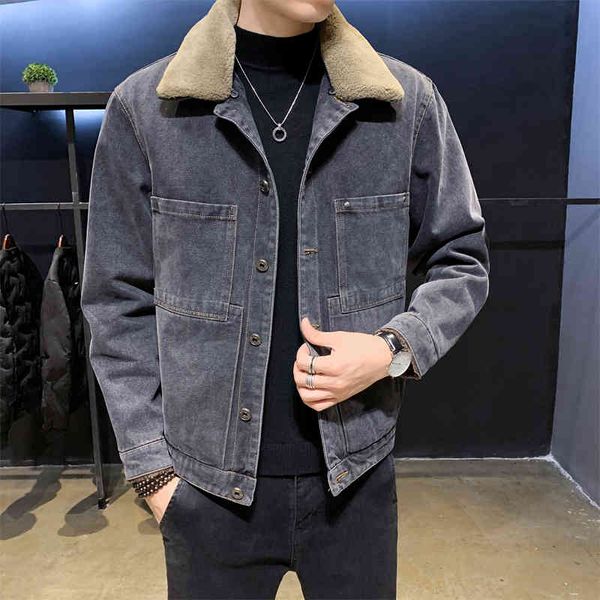 men's casual shirts winter denim clothing fashion front pockets turn down collar thick jeans 3xl jackets auwr, White;black
men's casual shirts winter denim clothing fashion front pockets turn down collar thick jeans 3xl jackets auwr, White;black