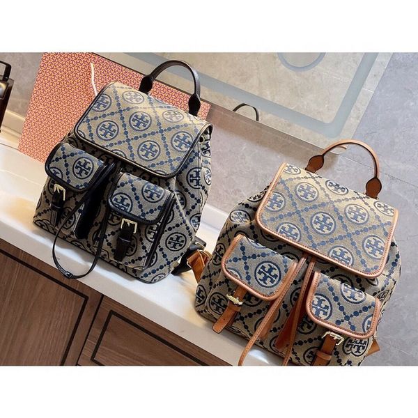 2021 21 women's tb cow leather backpack school mommy bag luxuryss designerss yw 
2021 21 women's tb cow leather backpack school mommy bag luxuryss designerss yw