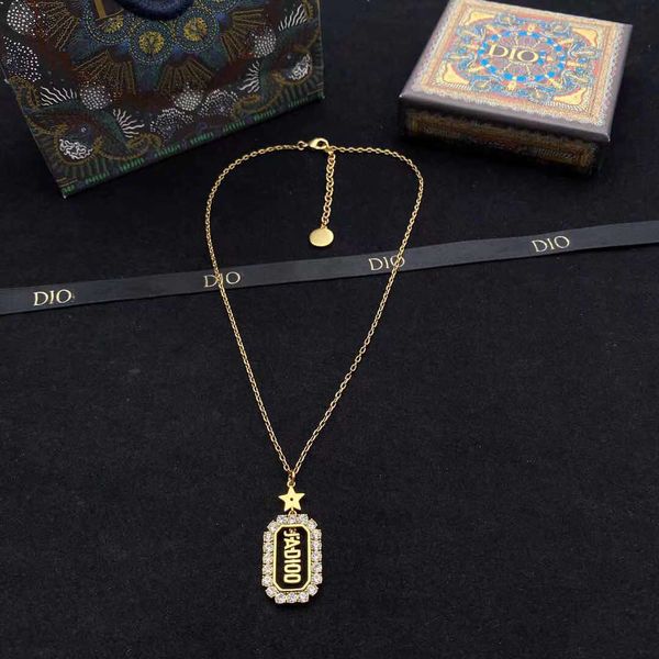 21 new star square diamond inlaid letter hangtag necklace female net red same fashion necklace, Silver
21 new star square diamond inlaid letter hangtag necklace female net red same fashion necklace, Silver