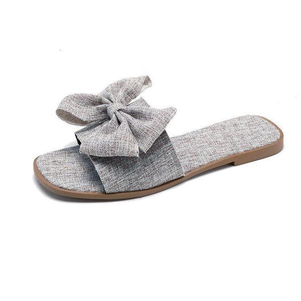 slippers women's summer fashion outer wear sandals korean bowknot linen breathable flat heel beach for ladies s27n, Black
slippers women's summer fashion outer wear sandals korean bowknot linen breathable flat heel beach for ladies s27n, Black