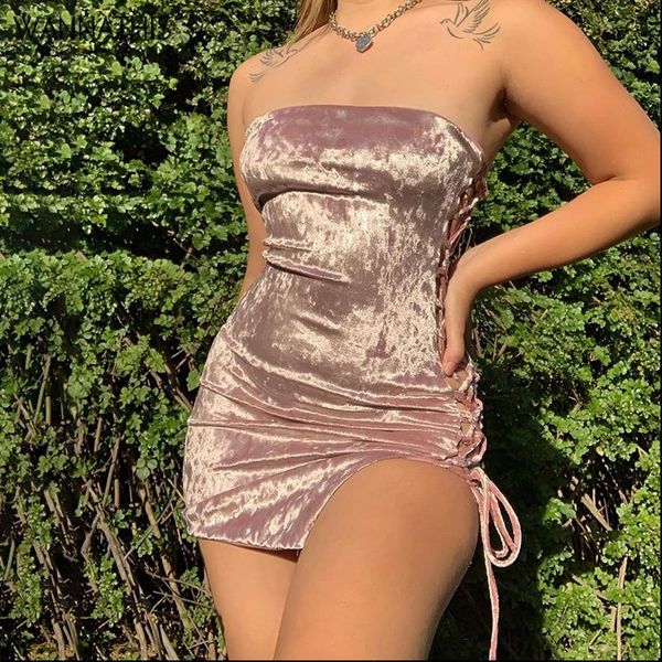 velvet womens dresses strapless mini off shoulder solid color side bandage hollow out summer party clubwear, Black;gray
velvet womens dresses strapless mini off shoulder solid color side bandage hollow out summer party clubwear, Black;gray