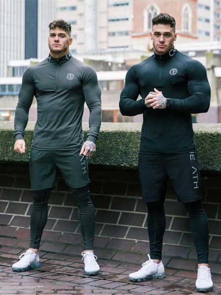 men's tracksuits three-piece bodybuilding cycling stretch tight long sleeve sportswears+men's 2in1 leggings pants men fitness suis, Gray
men's tracksuits three-piece bodybuilding cycling stretch tight long sleeve sportswears+men's 2in1 leggings pants men fitness suis, Gray