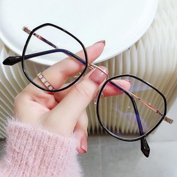 fashion sunglasses frames half frame round glasses women men eyeglasses optical anti-blue light eyeglass students fake, Black
fashion sunglasses frames half frame round glasses women men eyeglasses optical anti-blue light eyeglass students fake, Black