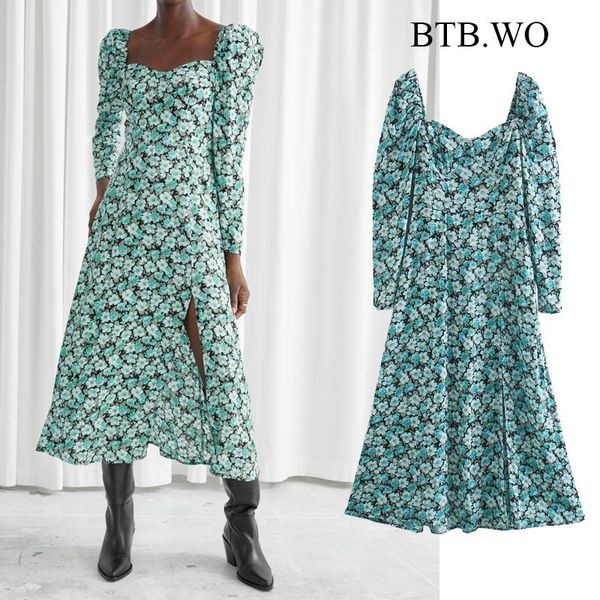 btb.wo dress vintage print long maxi autumn spring sleeve ladies split slim vestidos casual dresses, Black;gray
btb.wo dress vintage print long maxi autumn spring sleeve ladies split slim vestidos casual dresses, Black;gray