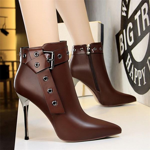 boots bigtree fashion women high heeled rivet leather pointed stiletto heel woman winter autumn nightclub pumps, Black
boots bigtree fashion women high heeled rivet leather pointed stiletto heel woman winter autumn nightclub pumps, Black