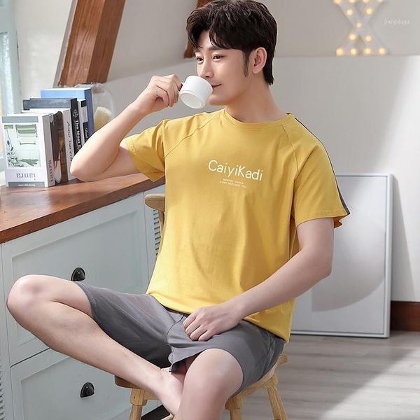 summer short sleeve 100% cotton pajama sets men korean shorts sleepwear suit pyjama male homewear home clothes men's, Black;brown
summer short sleeve 100% cotton pajama sets men korean shorts sleepwear suit pyjama male homewear home clothes men's, Black;brown