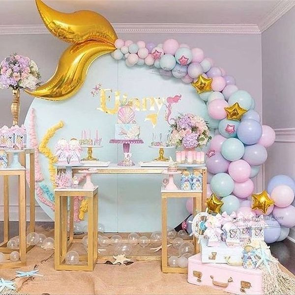117pcs mix macaron color mermaid tail balloons garland arch wedding girls birthday little mermaid party decorations pink globos
117pcs mix macaron color mermaid tail balloons garland arch wedding girls birthday little mermaid party decorations pink globos