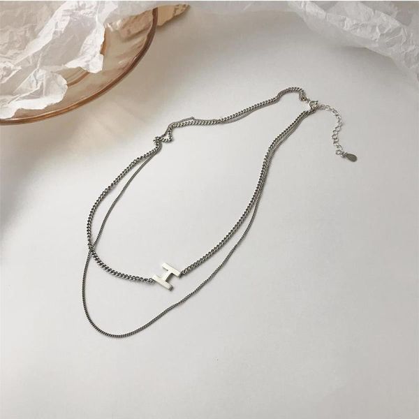 chains s silver h chain letters double necklace of 2021 female clavicle contracted temperament ins cold wind
chains s silver h chain letters double necklace of 2021 female clavicle contracted temperament ins cold wind