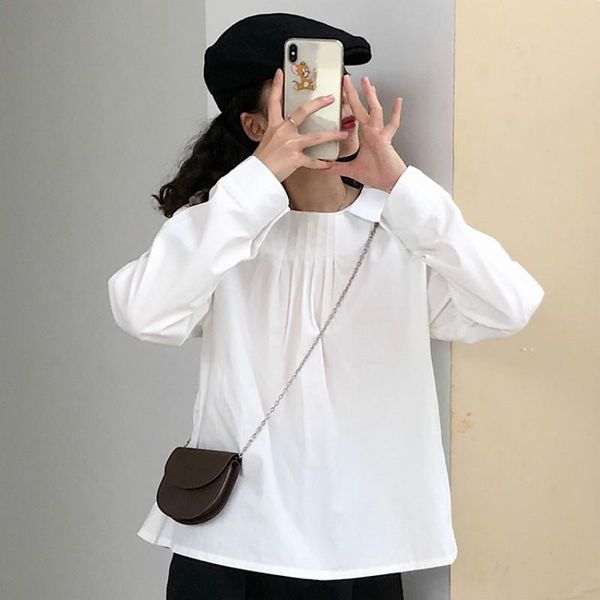 women's blouses & shirts 2021 japan style doll collar long sleeve shirt women spring cute white blouse female casual loose
women's blouses & shirts 2021 japan style doll collar long sleeve shirt women spring cute white blouse female casual loose
