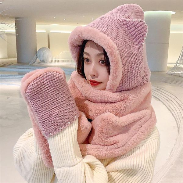 hats, scarves & gloves sets 3 in 1 women winter warm soft fashionthickening hood scarf snood pocket hats hooded srarves hat glove piece, Blue;gray
hats, scarves & gloves sets 3 in 1 women winter warm soft fashionthickening hood scarf snood pocket hats hooded srarves hat glove piece, Blue;gray