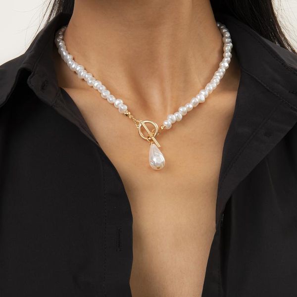 chokers lacteo bohemian teardrop-shaped imitation pearls pendant necklace for women hip hop pearl chain choker jewelry gifts, Golden;silver
chokers lacteo bohemian teardrop-shaped imitation pearls pendant necklace for women hip hop pearl chain choker jewelry gifts, Golden;silver