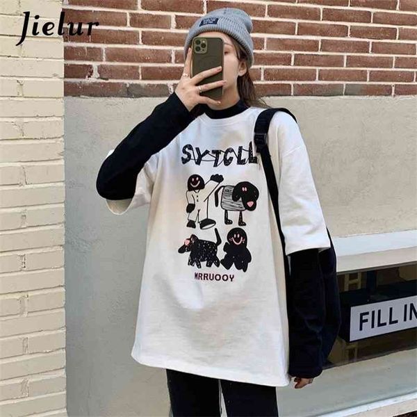 women's t-shirt cartoon print casual tees short sleeve t shirts o-neck white s-l bf kpop for woman fashion 210426
women's t-shirt cartoon print casual tees short sleeve t shirts o-neck white s-l bf kpop for woman fashion 210426