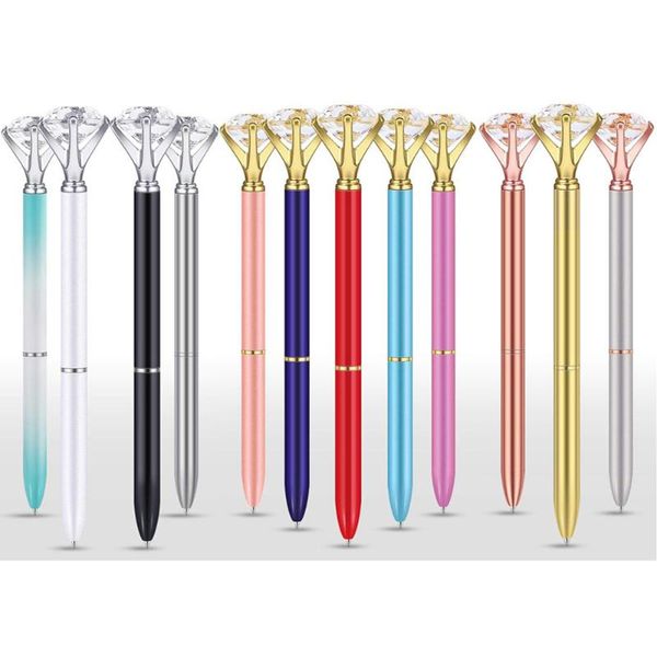 ballpoint pens xrhyy 1pcs big diamond pen rhinestones crystal metal black ink with 3.2'' refills 9 colors, Blue;orange
ballpoint pens xrhyy 1pcs big diamond pen rhinestones crystal metal black ink with 3.2'' refills 9 colors, Blue;orange