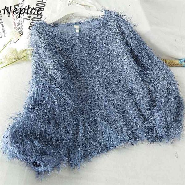 spring tassel design women t-shirt loose o-neck puff sleeve t shirts solid color fashion all-match tee 1j105 210422, White
spring tassel design women t-shirt loose o-neck puff sleeve t shirts solid color fashion all-match tee 1j105 210422, White