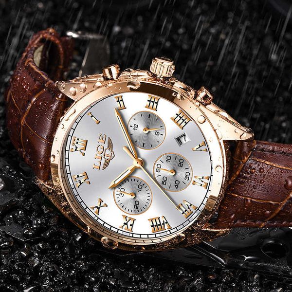mens watches lige brand luxury leather business waterproof watch men fashion date chronograph male quartz clock relojes 210527, Slivery;brown
mens watches lige brand luxury leather business waterproof watch men fashion date chronograph male quartz clock relojes 210527, Slivery;brown