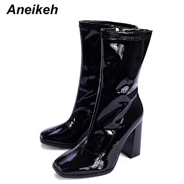 boots aneikeh fashion spring/autumn pointed toe squared heels ankle women 2021 sewing patchwork side zip party size35-42, Black
boots aneikeh fashion spring/autumn pointed toe squared heels ankle women 2021 sewing patchwork side zip party size35-42, Black