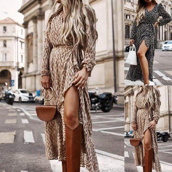 casual dresses 2021 leopard print women button shirt dress elegant long sleeves belt party autumn bandage vestido, Black;gray
casual dresses 2021 leopard print women button shirt dress elegant long sleeves belt party autumn bandage vestido, Black;gray
