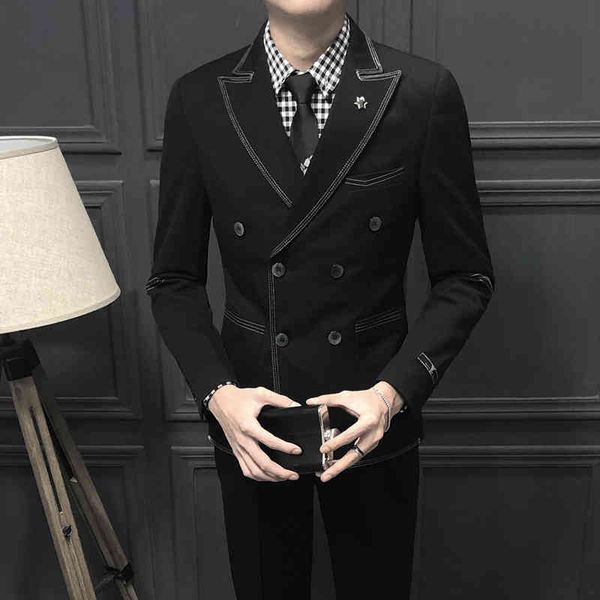men's suits & blazers black men's suit with pants 2021 latest coat design cuffs jacket tailoring slim +, White;black
men's suits & blazers black men's suit with pants 2021 latest coat design cuffs jacket tailoring slim +, White;black