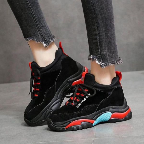 dress shoes korean version women's sports versatile thick bottom height increasing comfortable & breathable, Black
dress shoes korean version women's sports versatile thick bottom height increasing comfortable & breathable, Black