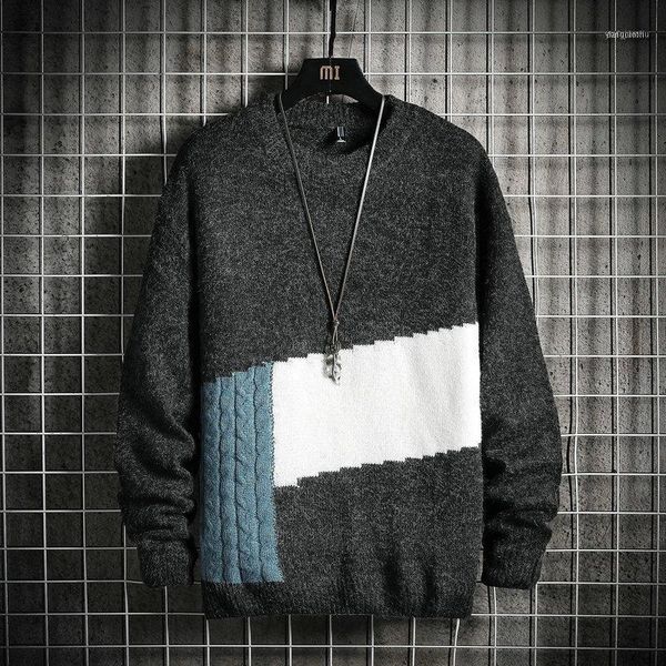 men's sweaters 2021spring men 's sweater o-neck fit mens pullovers patchwork1, White;black
men's sweaters 2021spring men 's sweater o-neck fit mens pullovers patchwork1, White;black