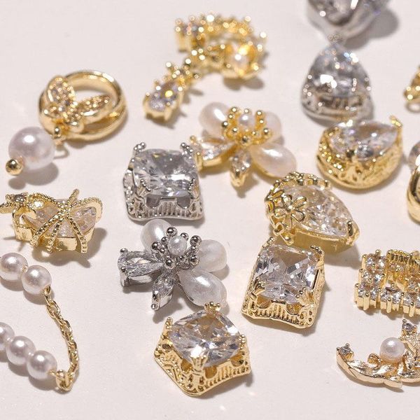nail art decorations 2pcs charm zircon 3d luxury shiny pearl diamonds crystal alloy jewelry manicure design accessories, Silver;gold
nail art decorations 2pcs charm zircon 3d luxury shiny pearl diamonds crystal alloy jewelry manicure design accessories, Silver;gold