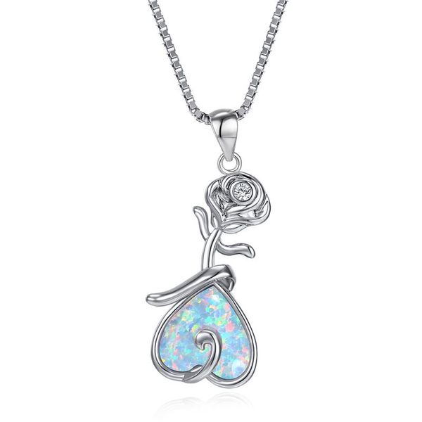 pendant necklaces luxury female rose flower chain necklace cute pink opal heart dainty silver color wedding for women
pendant necklaces luxury female rose flower chain necklace cute pink opal heart dainty silver color wedding for women