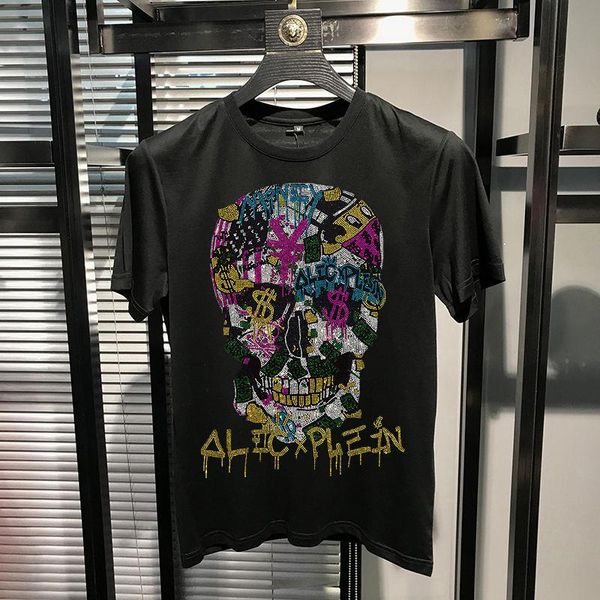 men's t-shirts design color diamond skull personality sweatshirt casual short-sleeved t-shirt outdoor, White;black
men's t-shirts design color diamond skull personality sweatshirt casual short-sleeved t-shirt outdoor, White;black