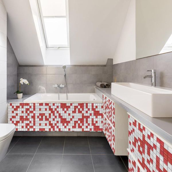 wallpapers self-adhesive mosaic waterproof and oil-proof wall surface red white mark decorative sticker
wallpapers self-adhesive mosaic waterproof and oil-proof wall surface red white mark decorative sticker