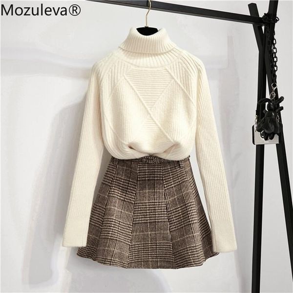two piece dress mozuleva women thick warm knitted crop sweaters+belt plaid wool mini skirt 2021 winter casual preppy style pieces set, White
two piece dress mozuleva women thick warm knitted crop sweaters+belt plaid wool mini skirt 2021 winter casual preppy style pieces set, White