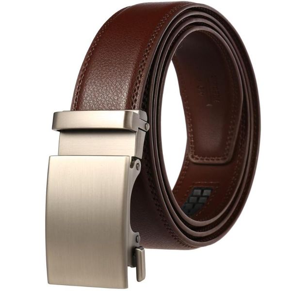 business men belt automatic buckle fashion man real leather casual male luxury black belts, Black;brown
business men belt automatic buckle fashion man real leather casual male luxury black belts, Black;brown