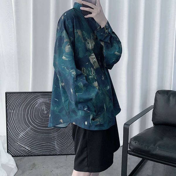 men's casual shirts shirtkorean ulzzang long sleeve lovers chic coat hawaiian oil painting flower shirt men and women m8tv, White;black
men's casual shirts shirtkorean ulzzang long sleeve lovers chic coat hawaiian oil painting flower shirt men and women m8tv, White;black