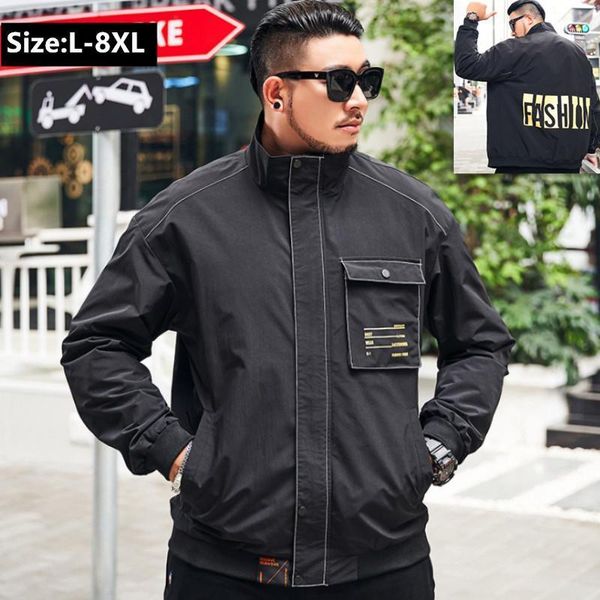 men's jackets plus size clothing men jacket spring autumn stand collar casual motorcycle 6xl 7xl 8xl cool boys coats short mens windbre, Black;brown
men's jackets plus size clothing men jacket spring autumn stand collar casual motorcycle 6xl 7xl 8xl cool boys coats short mens windbre, Black;brown