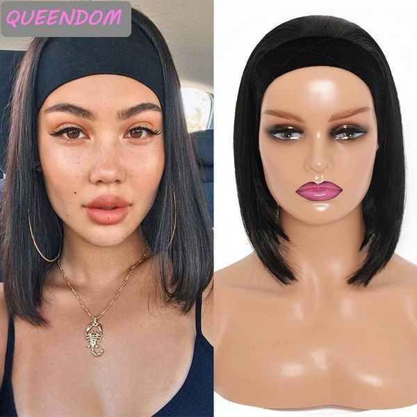 synthetic wigs headband bob wig short straight head band for women natural headwrap heat resistant lolita cosplay turban, Black
synthetic wigs headband bob wig short straight head band for women natural headwrap heat resistant lolita cosplay turban, Black