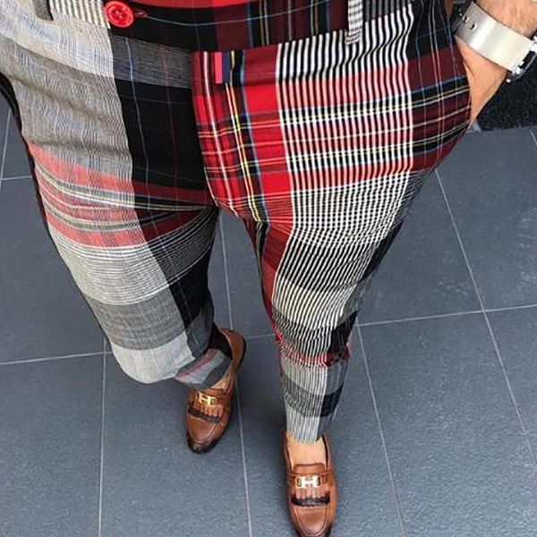 men's casual pants plaid slim 2021 summer harajuku trousers streetwear ropa hombre pantalones oversize korean fashion, Black
men's casual pants plaid slim 2021 summer harajuku trousers streetwear ropa hombre pantalones oversize korean fashion, Black