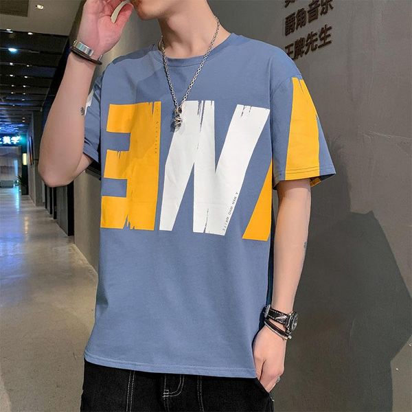 men's t-shirts this is the fashion casual loose large size t-shirt for summer of 2021. everyday all-match trend student, White;black
men's t-shirts this is the fashion casual loose large size t-shirt for summer of 2021. everyday all-match trend student, White;black