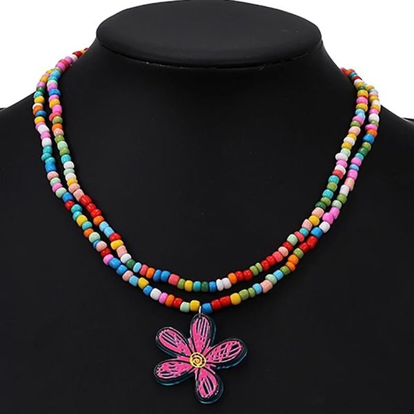 pendant necklaces zhini bohemia handmade rainbow seed beads simple choker for women elegant personality flower neckalce 2021, Silver
pendant necklaces zhini bohemia handmade rainbow seed beads simple choker for women elegant personality flower neckalce 2021, Silver