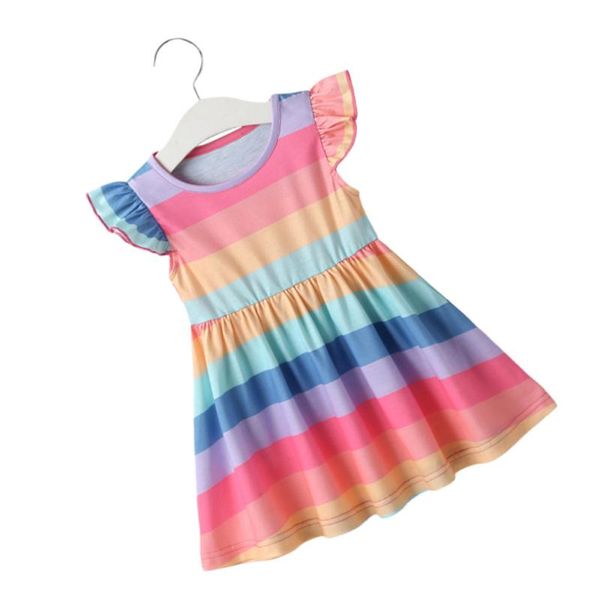 girl's dresses adorable sleeveless lace one piece fashionable rainbow stripe dress spring summer clothes for kids girls (size 80cm), Red;yellow
girl's dresses adorable sleeveless lace one piece fashionable rainbow stripe dress spring summer clothes for kids girls (size 80cm), Red;yellow