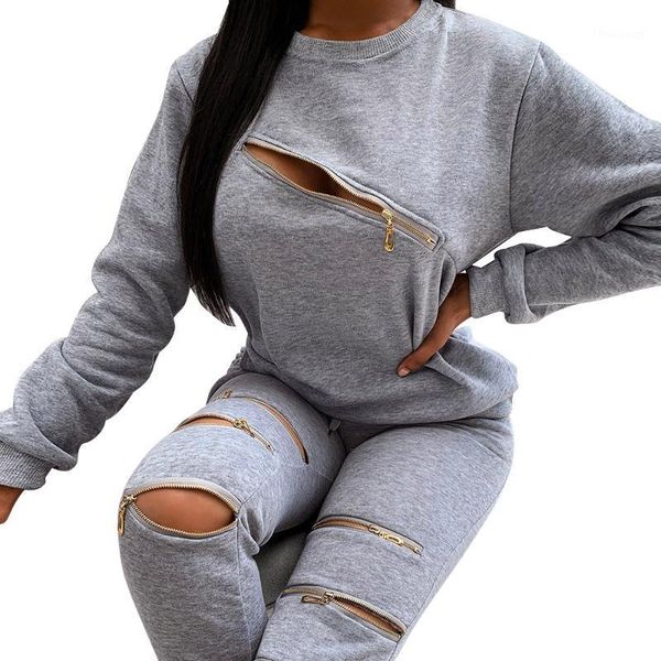 women autumn tracksuit zipper sports 2 pieces set sweatshirts pullover hoodies suit home sweatpants loose suits outfits women's tracksu, Gray
women autumn tracksuit zipper sports 2 pieces set sweatshirts pullover hoodies suit home sweatpants loose suits outfits women's tracksu, Gray