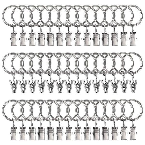 other home decor 42 pcs curtain rings with clips decorative drapery rustproof vintage 1 inch interior diameter mist silver color
other home decor 42 pcs curtain rings with clips decorative drapery rustproof vintage 1 inch interior diameter mist silver color