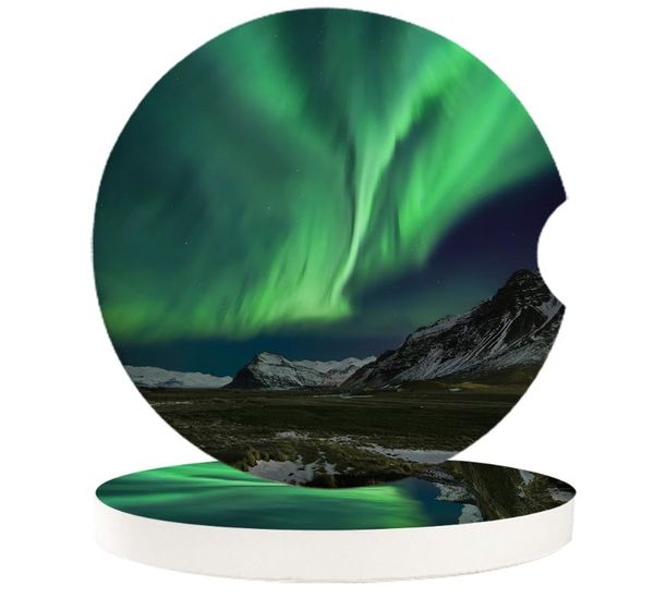 table runner aurora natural scene small round ceramic car coasters set for drinks coffee tea beverage cup holder
table runner aurora natural scene small round ceramic car coasters set for drinks coffee tea beverage cup holder